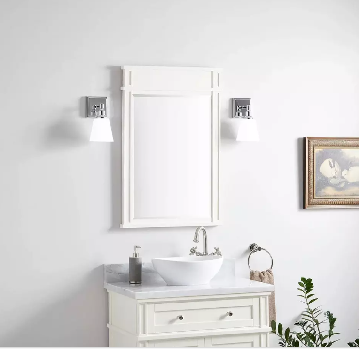 Nouveau miroir de meuble-lavabo Elmdale 24 po brun antique par Signature Hardware