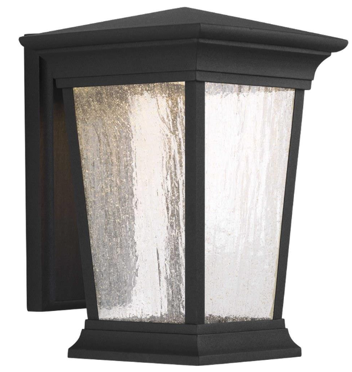 New 11" Arrive LED Outdoor Wall Sconce with Seedy Glass 1 Light in Modern style by Progress Lighting