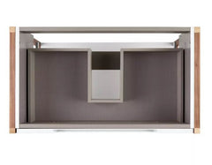 New Matte White 32" Bisbee Console Vanity - with Warm Oak Frame by Signature Hardware