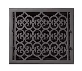 Nouveau registre de plancher en fonte victorienne ancienne de 10 po x 12 po par Signature Hardware