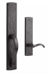 New Ellis Solid Dark Bronze Dummy Entrance Door Set with Lever Handle, Right hand by Signature Hardware
