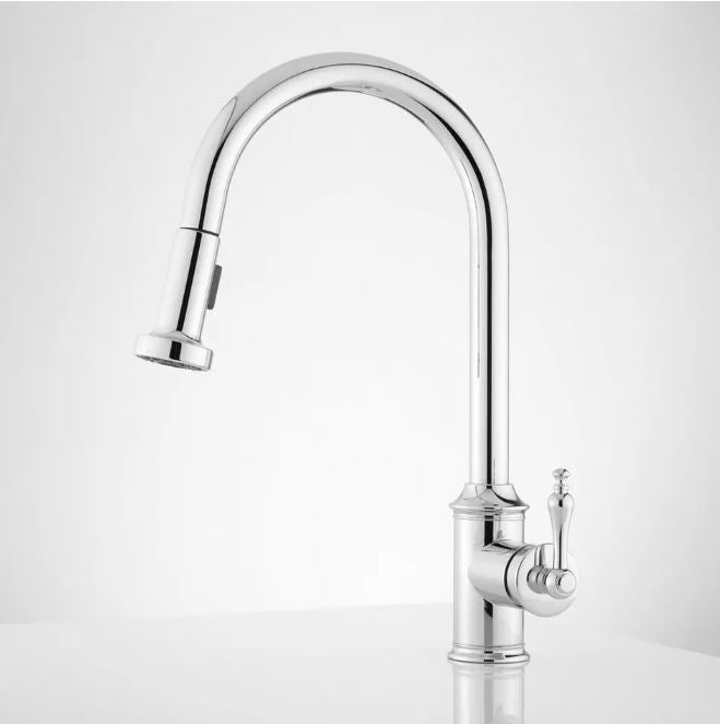Nouveau robinet de cuisine à tirette Westgate chromé par Signature Hardware