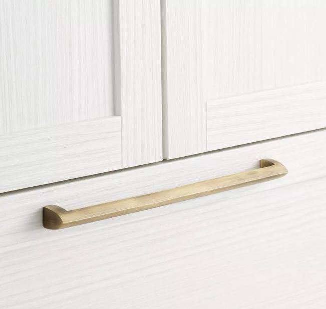 New 17-3/4" Brushed Nickel Rindahl Solid Brass Appliance Pull by Signature Hardware