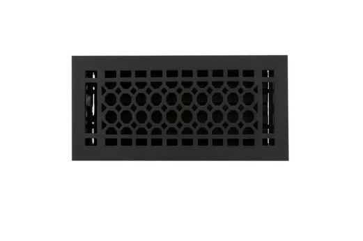 Nouveau registre de plancher en nid d'abeille en fonte de 4 po x 8 po par Signature Hardware