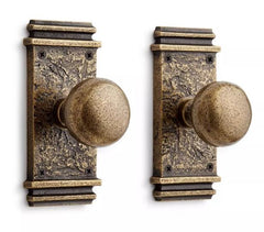 New Antique Brass Griggs Solid Bronze Interior Door Set - Knob - Dummy by Signature Hardware