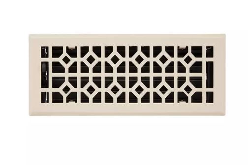 New Almond 4" x 10" Appert Steel Wall Register by Signature Hardware