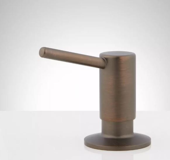 New Oil Rubbed Bronze Low-Profile Soap or Lotion Dispenser by Signature Hardware