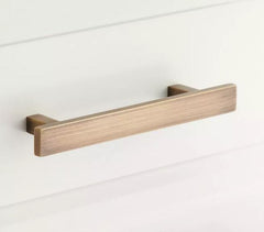 New 4" Antique Brass Covello Solid Brass Appliance Pull by Signature Hardware