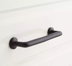 New 4" Matte Black Belfast Solid Brass Cabinet Pull by Signature Hardware