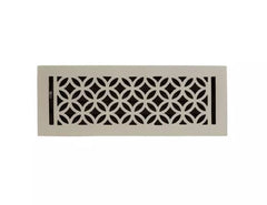 New Brushed Nickel 4" X 12" Pasteur Brass Floor Register by Signature Hardware
