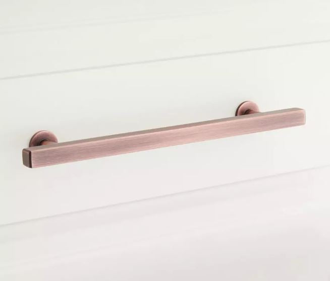 New 6"Antique Copper Diehl Adjustable Brass Cabinet Pull by Signature Hardware