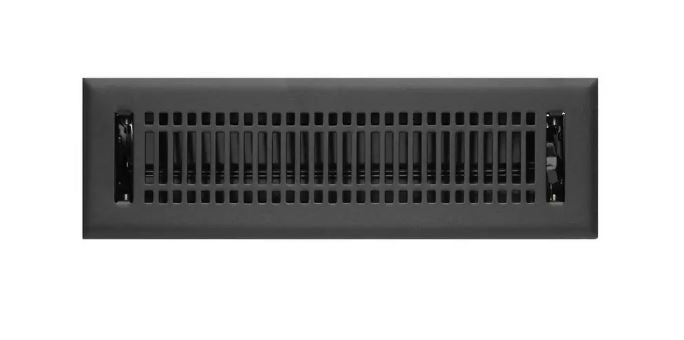 Nouveau registre de plancher en laiton moderne en fonte 2-1/4" x 12" par Signature Hardware