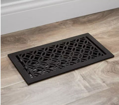 Nouveau registre de plancher en fonte Pasteur de 4 po x 12 po par Signature Hardware