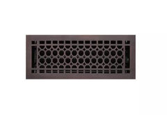Nouveau registre de plancher en laiton nid d'abeille en bronze huilé de 4 po x 10 po par Signature Hardware