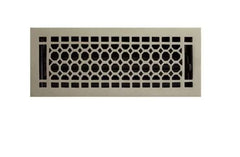 Nouveau registre de sol en nid d'abeille en nickel brossé de 4 po x 12 po par Signature Hardware