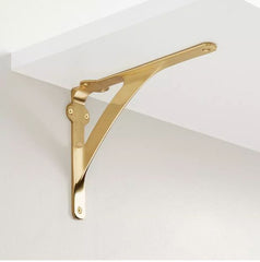 New Classic Brass Shelf Bracket Lacquered by Signature Hardware