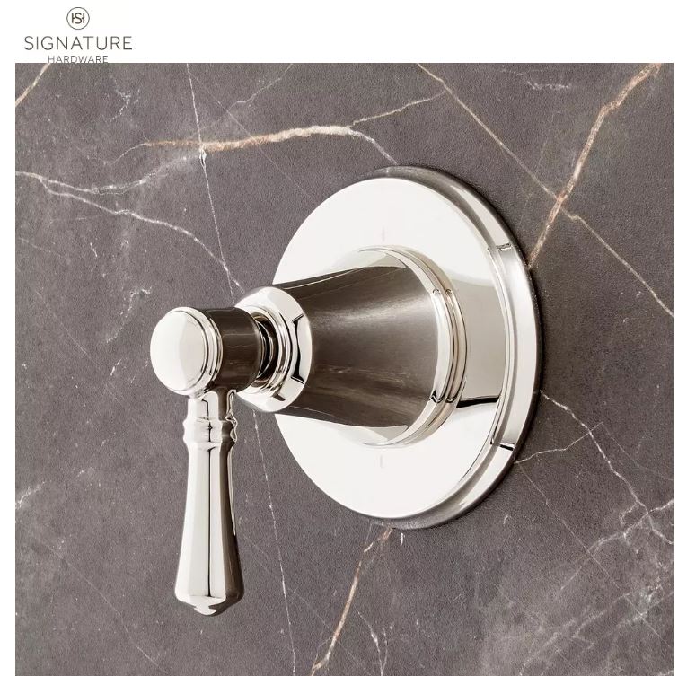 New Polished Nickel St. Martin Single Handle Diverter Valve Trim Set by Signature Hardware