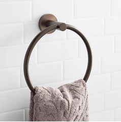New Oil Rubbed Bronze Exira Towel Ring by Signature Hardware