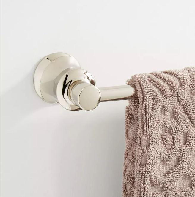 New Polished Nickel Pendleton Towel Bar by Signature Hardware