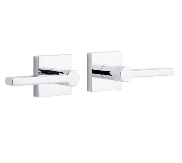 New Chrome Mabry Stainless Steel Passage Set Lever Handle by Signature Hardware
