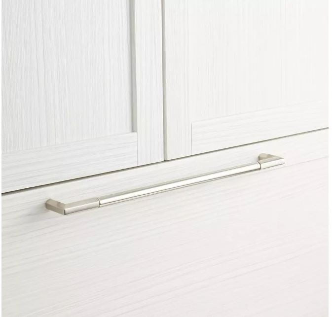 New 24" Brushed Nickel Lunata Solid Brass Appliance Pull by Signature Hardware