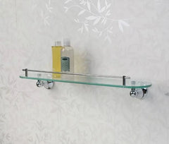 New Chrome Ballard Tempered Glass Shelf by Signature Hardware