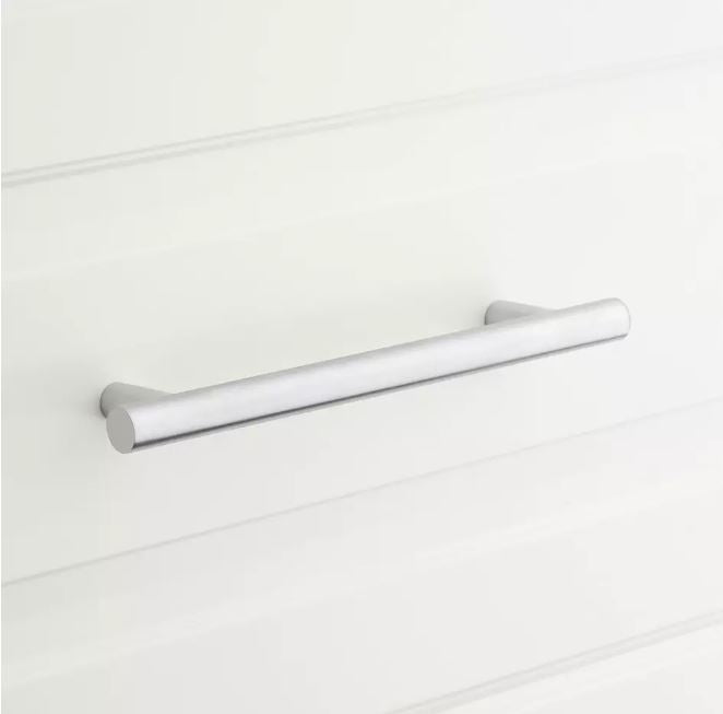 New 6" Satin Chrome Avignon Solid Brass Cabinet Pull By Signature Hardware
