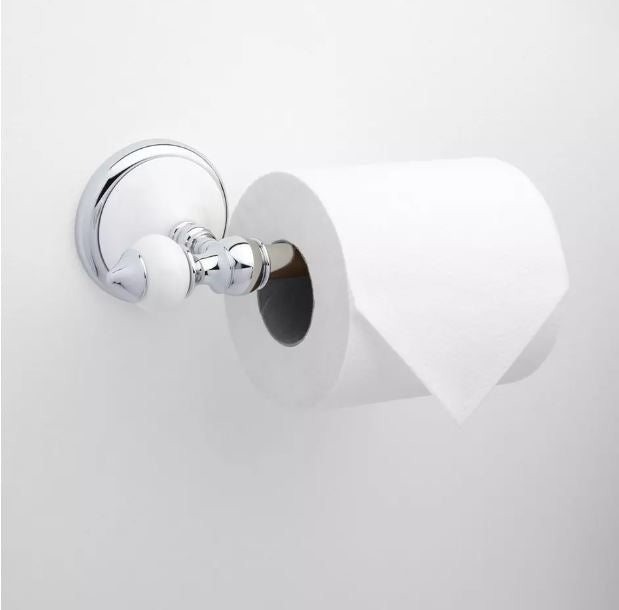 New Chrome Adelaide Toilet Paper Holder by Signature Hardware