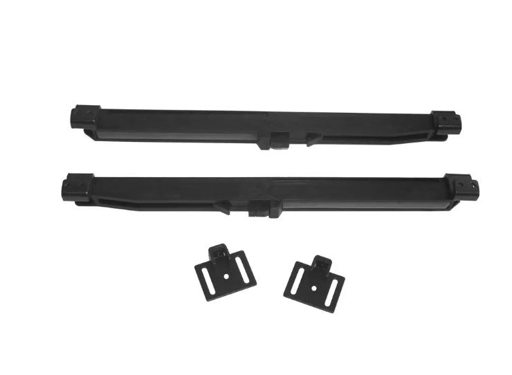New Barn Door Low Profile Soft Close Round Rod in Black