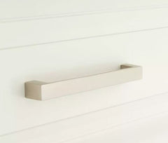 New 6" Brushed Nickel Gebara Brass Cabinet Pull By Signature Hardware