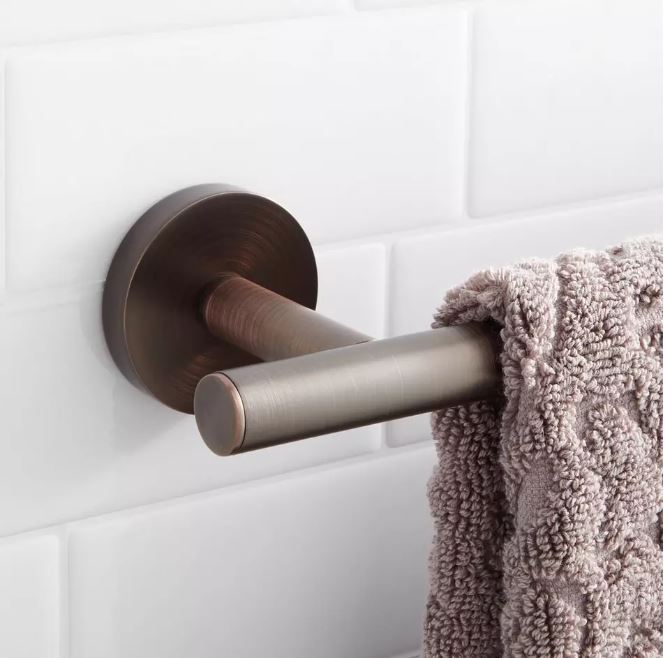 New Oil Rubbed Bronze Exira Towel Bar by Signature Hardware