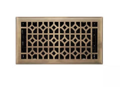 Nouveau registre mural en acier Appert de 4 po x 10 po en laiton antique par Signature Hardware