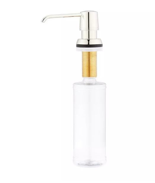 New Polished Brass Averell Soap or Lotion Dispenser by Signature Hardware