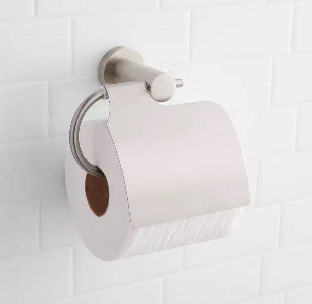 New Brushed Nickel Ceeley Toilet Paper Holder by Signature Hardware