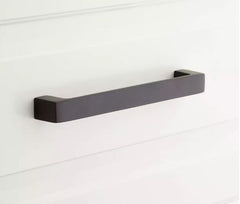 New 6" Matte Black Gebara Brass Cabinet Pull By Signature Hardware