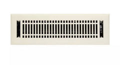New Almond 2-1/4" x 10" Contemporary Steel Floor Register by Signature Hardware