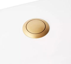 New Brushed Gold Push Button Flush Actuator by Signature Hardware