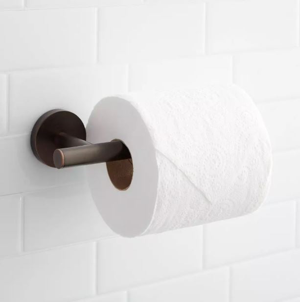 New Oil Rubbed Bronze Exira Toilet Paper Holder by Signature Hardware