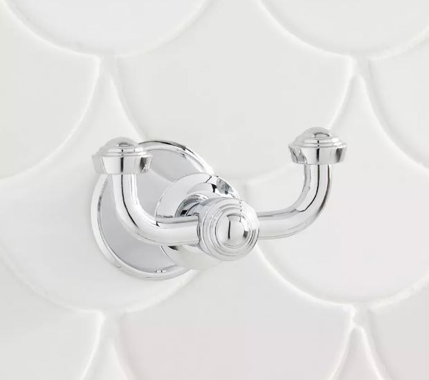 New Chrome Cooper Robe Hook by Signature Hardware