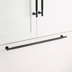 New 24" Matte Black Evinger Knurled Brass Appliance Pull by Signature Hardware