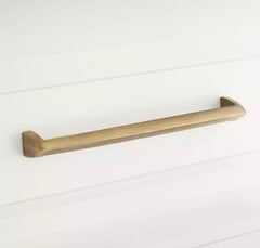 New 8" Antique Brass Rindahl Solid Brass Cabinet Pull by Signature Hardware