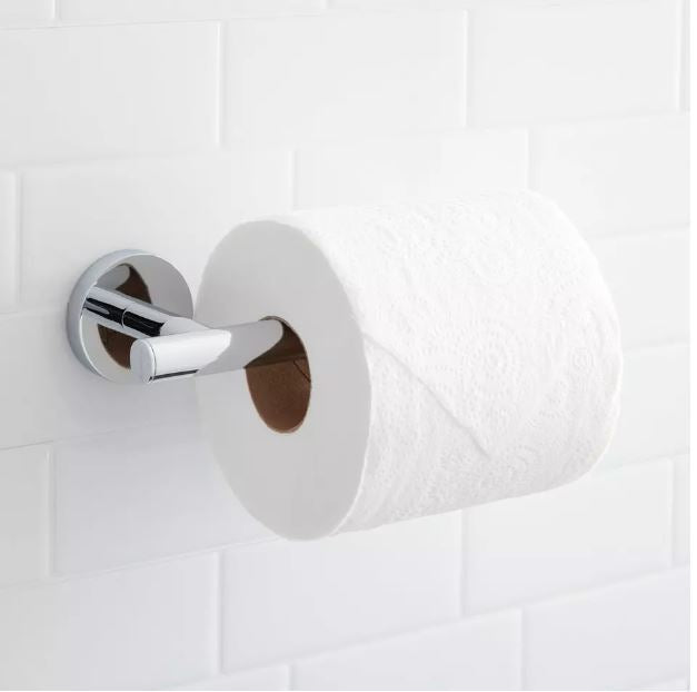 New Chrome Exira Toilet Paper Holder by Signature Hardware