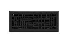Nouveau registre mural en acier Baer noir 4 po x 12 po par Signature Hardware