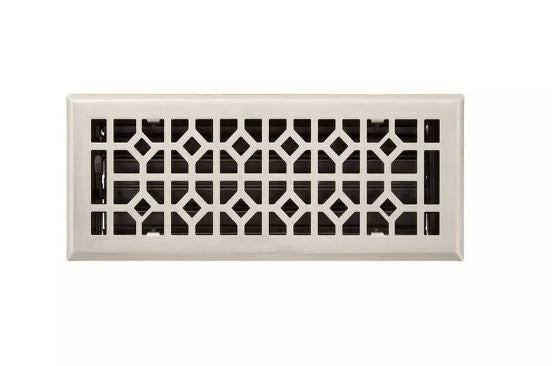 Nouveau registre mural Appert en acier nickel brossé 4" x 12" par Signature Hardware