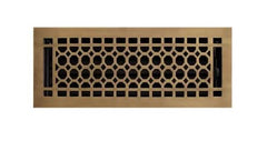 Nouveau registre de plancher en nid d'abeille en laiton antique de 4 po x 12 po par Signature Hardware