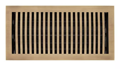New Brushed Brass 6" X 10" Modern Brass Floor Register by Signature Hardware