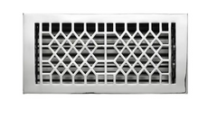 Nouveau registre mural en laiton de style antique chromé de 4 po x 12 po par Signature Hardware