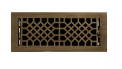 Nouveau registre mural en laiton de style antique de 4 po x 12 po en laiton antique par Signature Hardware