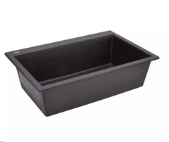 New Black 33" Algren Drop-In Granite Composite Sink by Signature Hardware