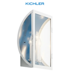 New White Kichler 49288WH Narelle Outdoor Wall Sconce, 3-Light 180 Total Watts